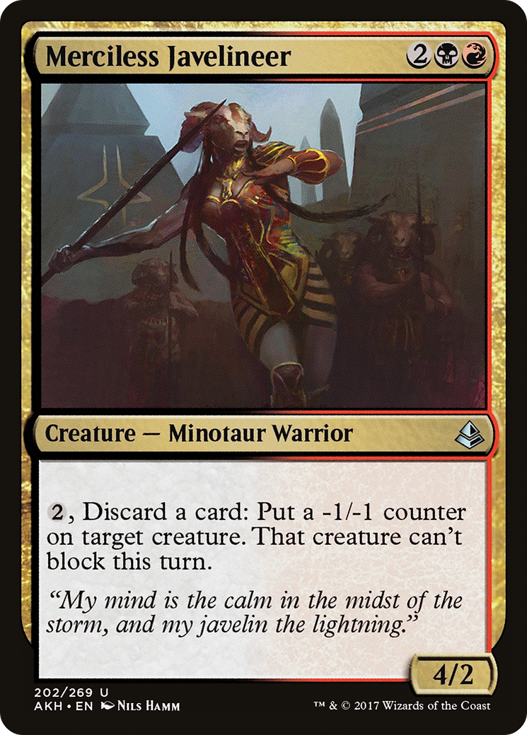 Merciless Javelineer [Amonkhet] Foil