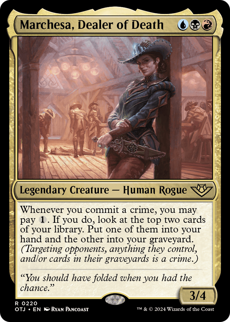 Marchesa, Dealer of Death [Outlaws of Thunder Junction] Foil