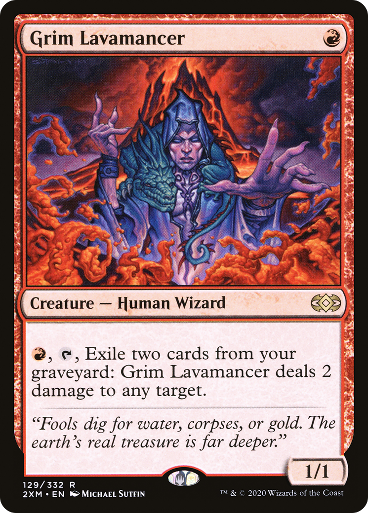 Grim Lavamancer [Double Masters] Foil