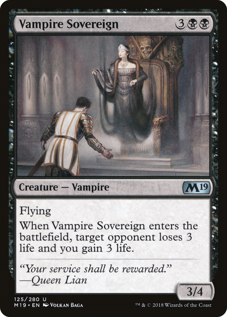 Vampire Sovereign [Core Set 2019] Foil