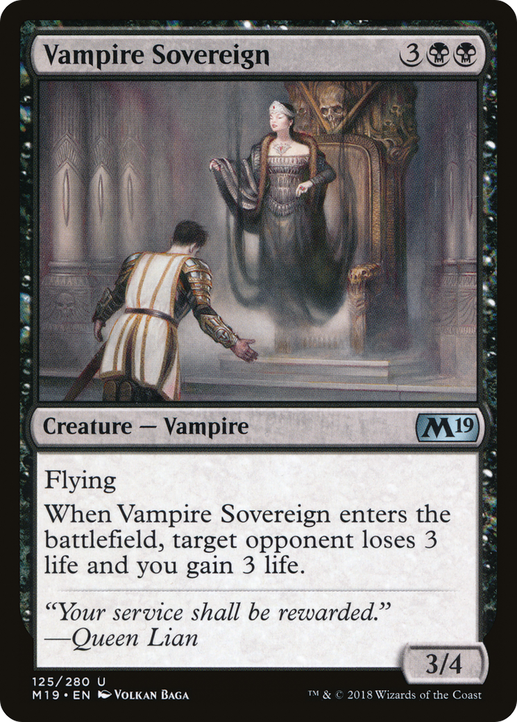 Vampire Sovereign [Core Set 2019] Foil