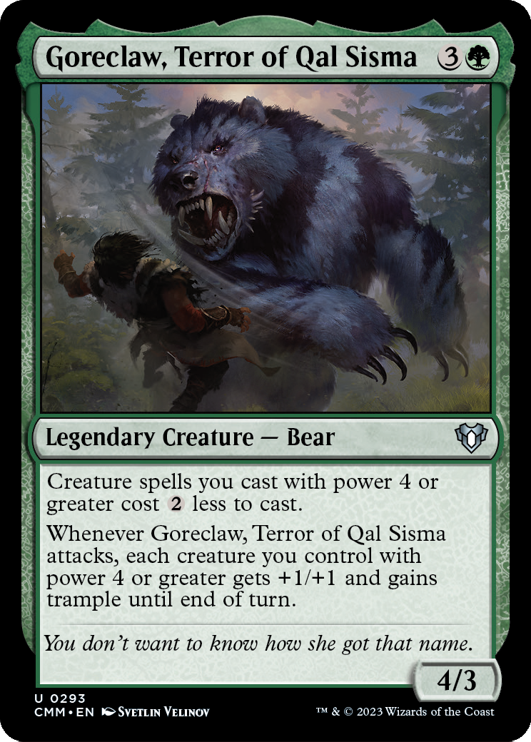 Goreclaw, Terror of Qal Sisma [Commander Masters] Foil