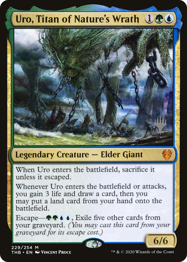 Uro, Titan of Nature's Wrath (Promo Pack) [Theros Beyond Death Promos] Foil