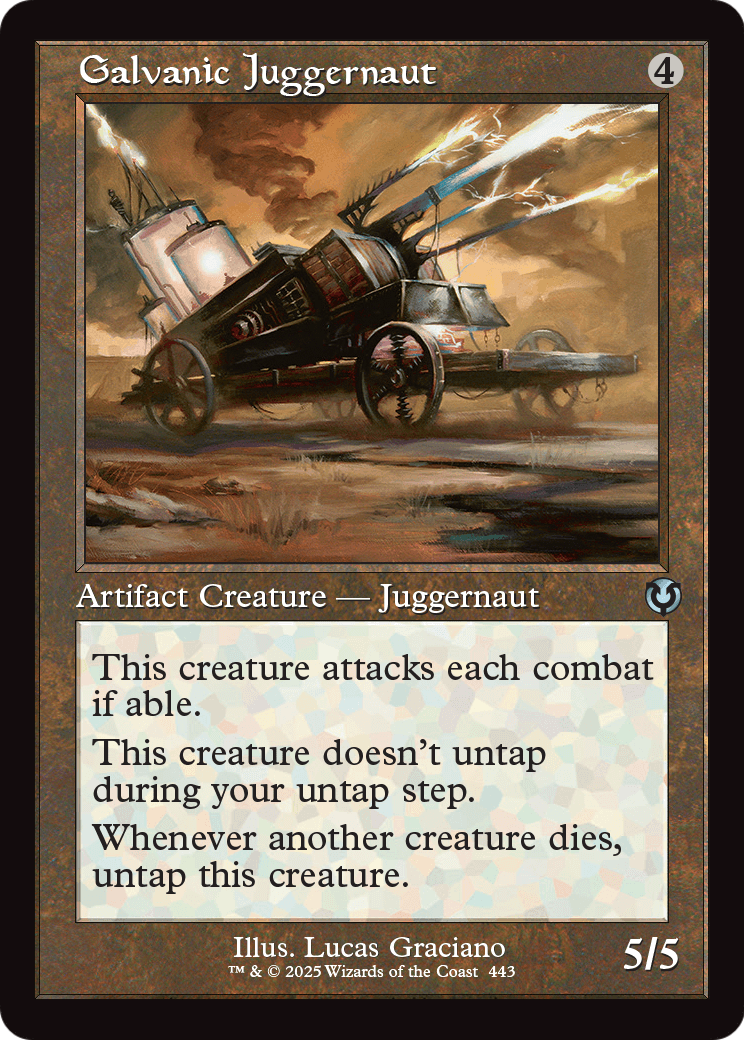 Galvanic Juggernaut (Retro Frame) (-443) [Innistrad Remastered]