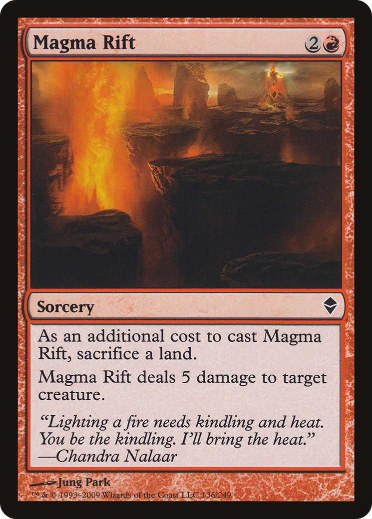 Magma Rift [Zendikar] Foil