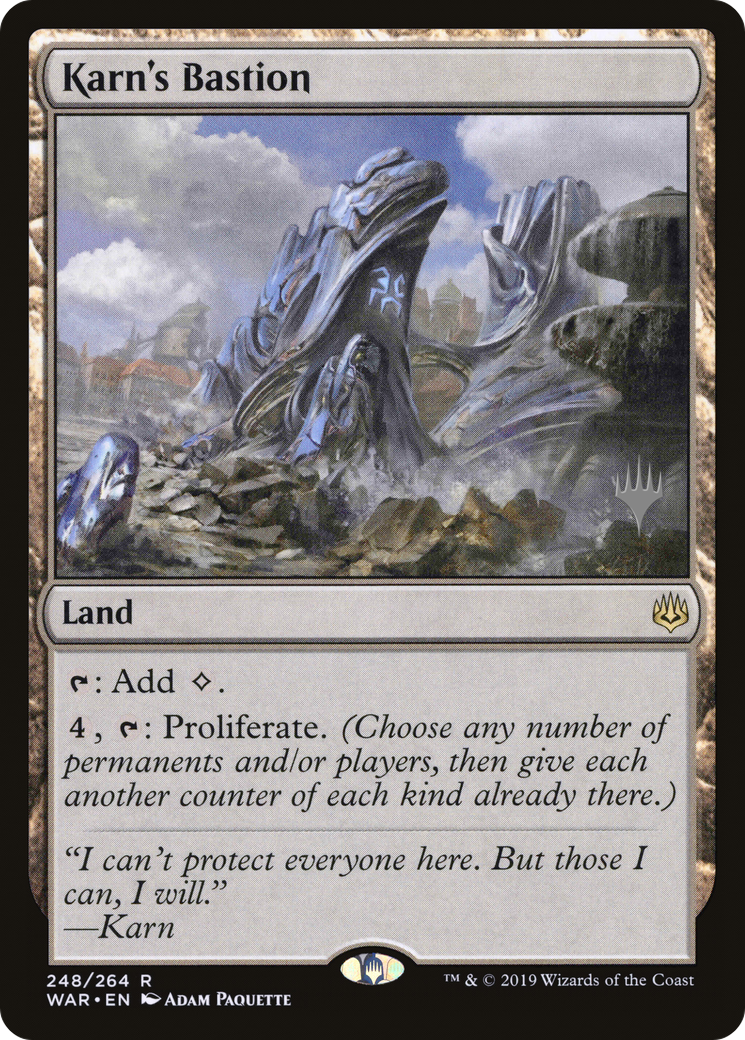 Karn's Bastion (Promo Pack) [War of the Spark Promos] Foil