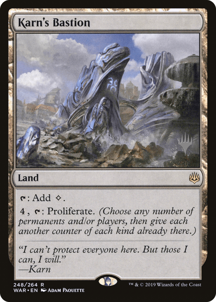 Karn's Bastion (Promo Pack) [War of the Spark Promos] Foil