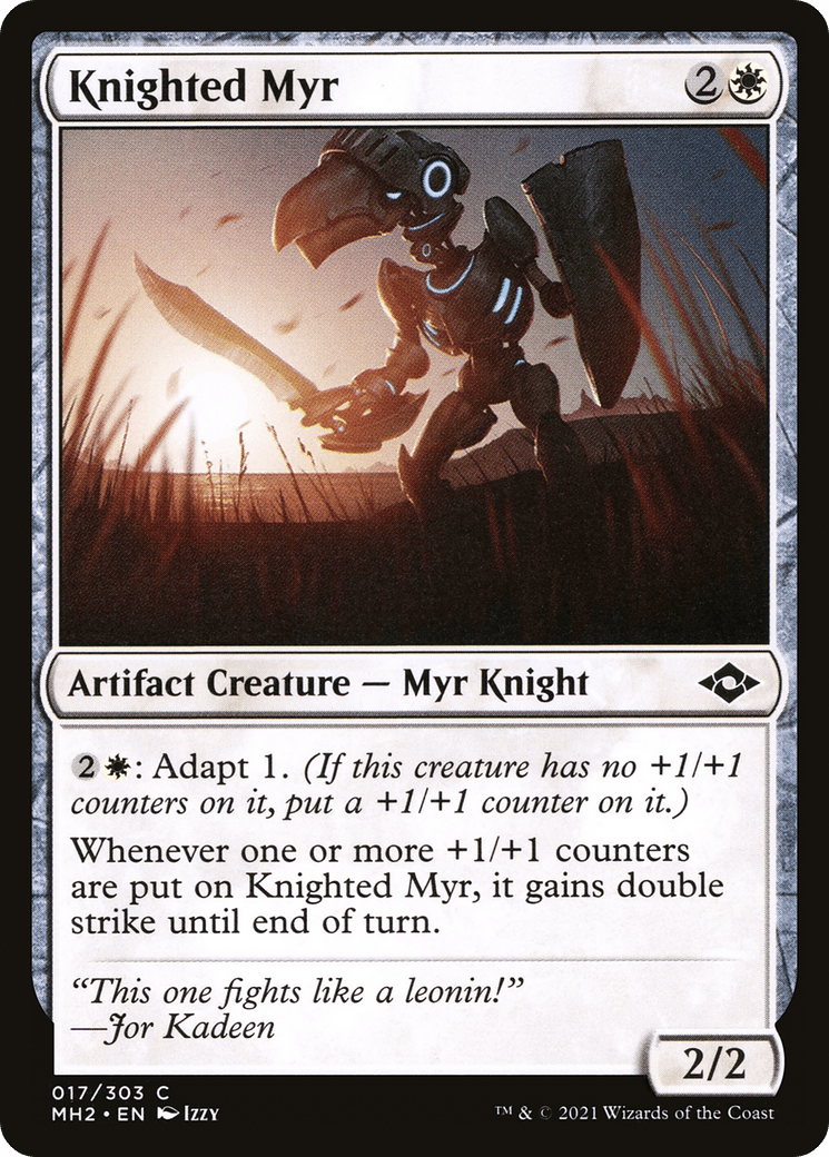 Knighted Myr [Modern Horizons 2] Foil