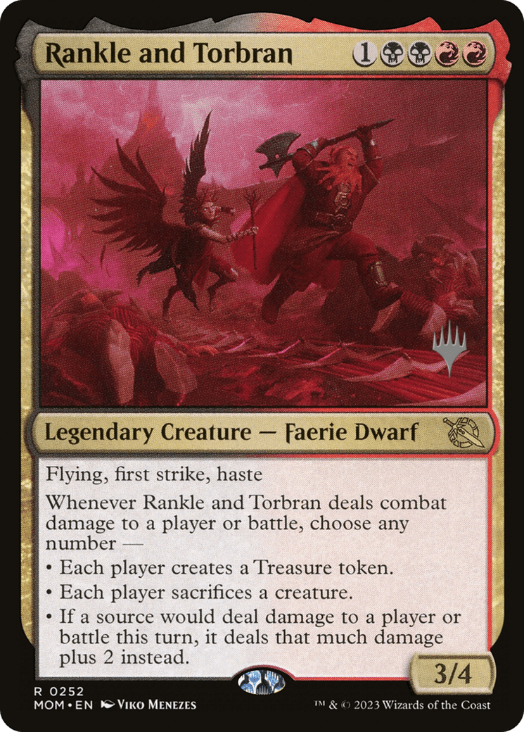 Rankle and Torbran (Promo Pack) [March of the Machine Promos] Foil
