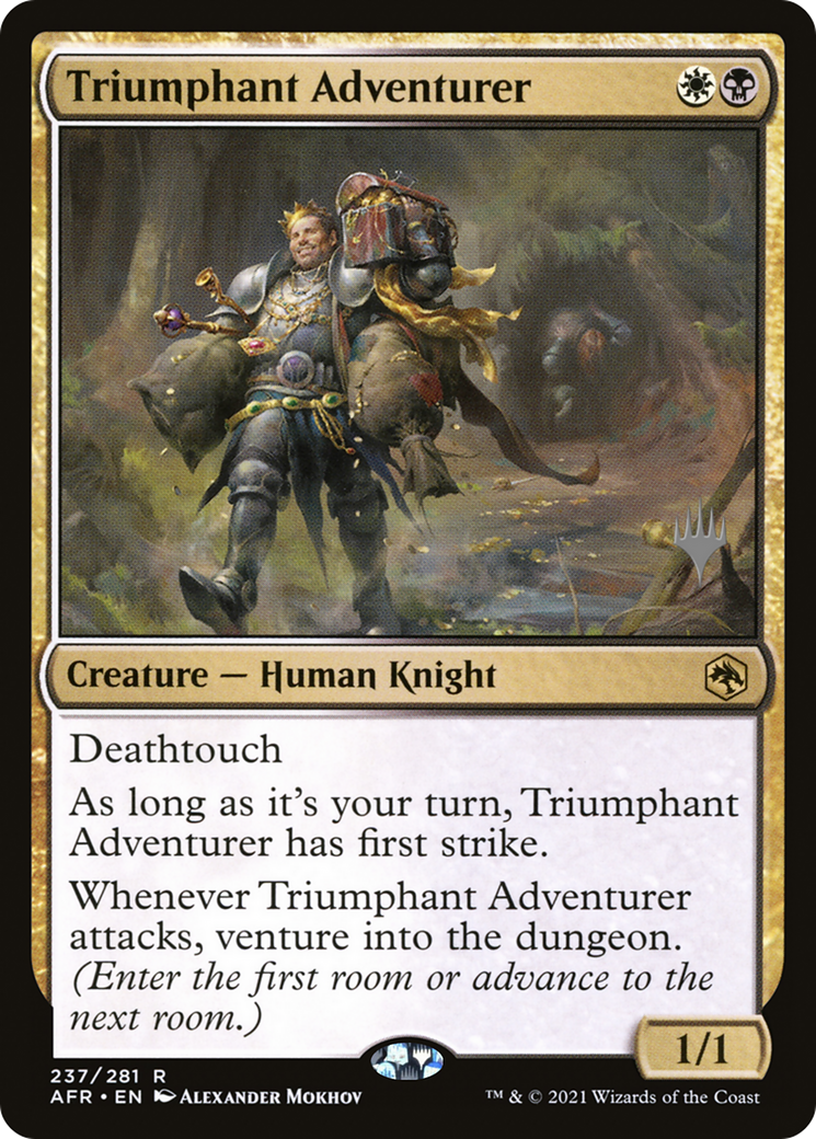 Triumphant Adventurer (Promo Pack) [Dungeons & Dragons: Adventures in the Forgotten Realms Promos] Foil