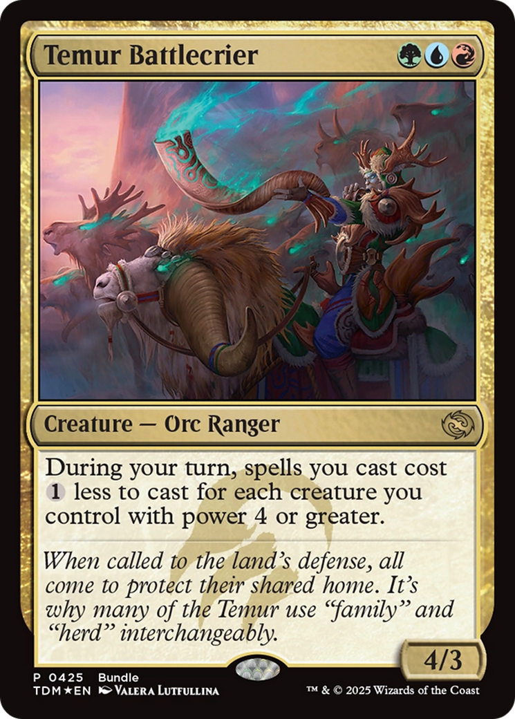 Temur Battlecrier (425) [Unique and Miscellaneous Promos]