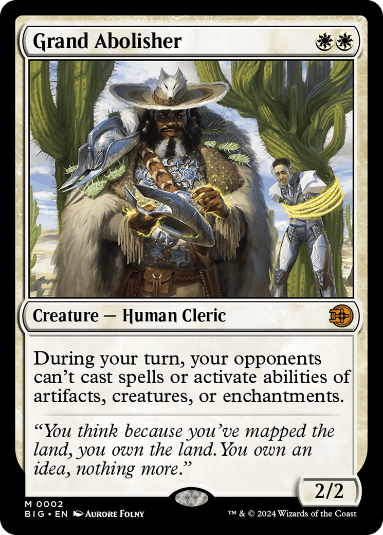 Grand Abolisher [Outlaws of Thunder Junction: The Big Score] Foil