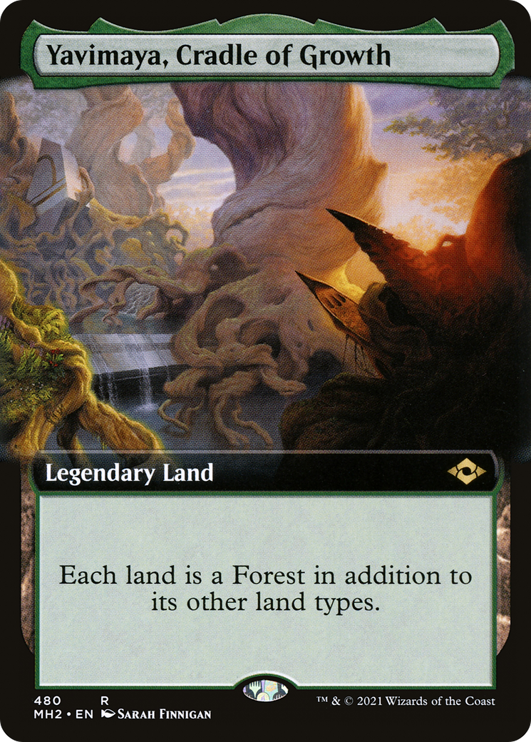 Yavimaya, Cradle of Growth (Extended Art) [Modern Horizons 2] Foil