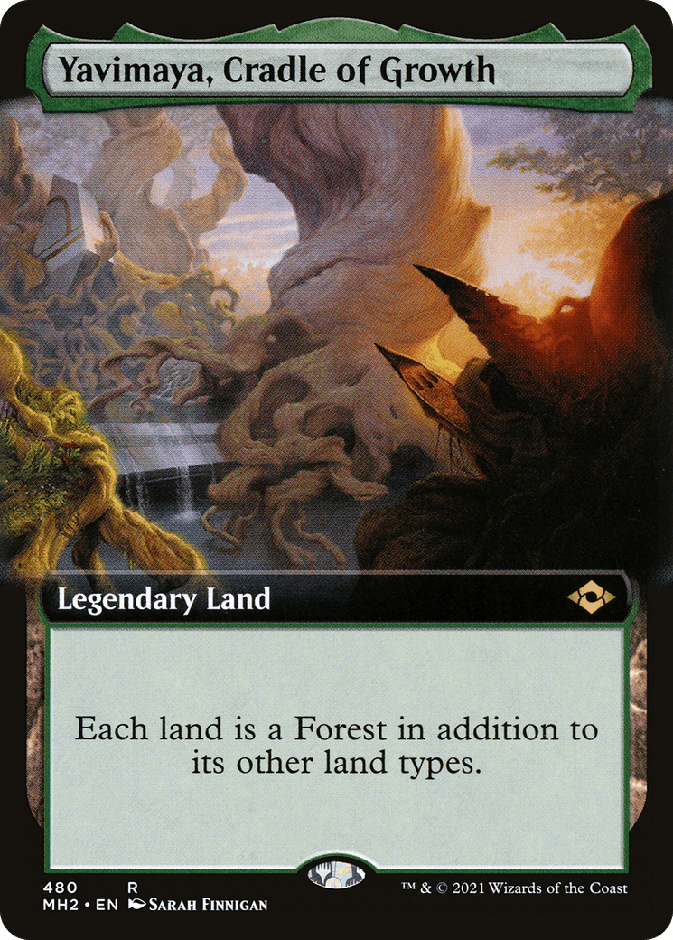 Yavimaya, Cradle of Growth (Extended Art) [Modern Horizons 2] Foil