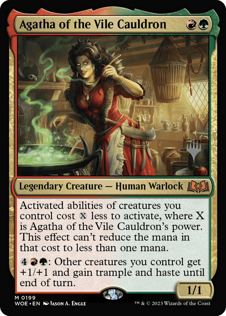 Agatha of the Vile Cauldron (Promo Pack) [Wilds of Eldraine Promos] Foil