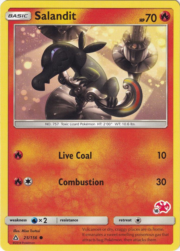 Salandit - Charizard Stamped 18 025/156 (Battle Academy) 