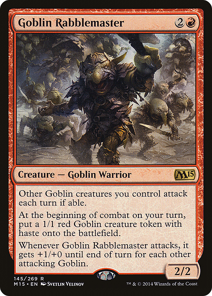 Goblin Rabblemaster [Magic 2015] Foil