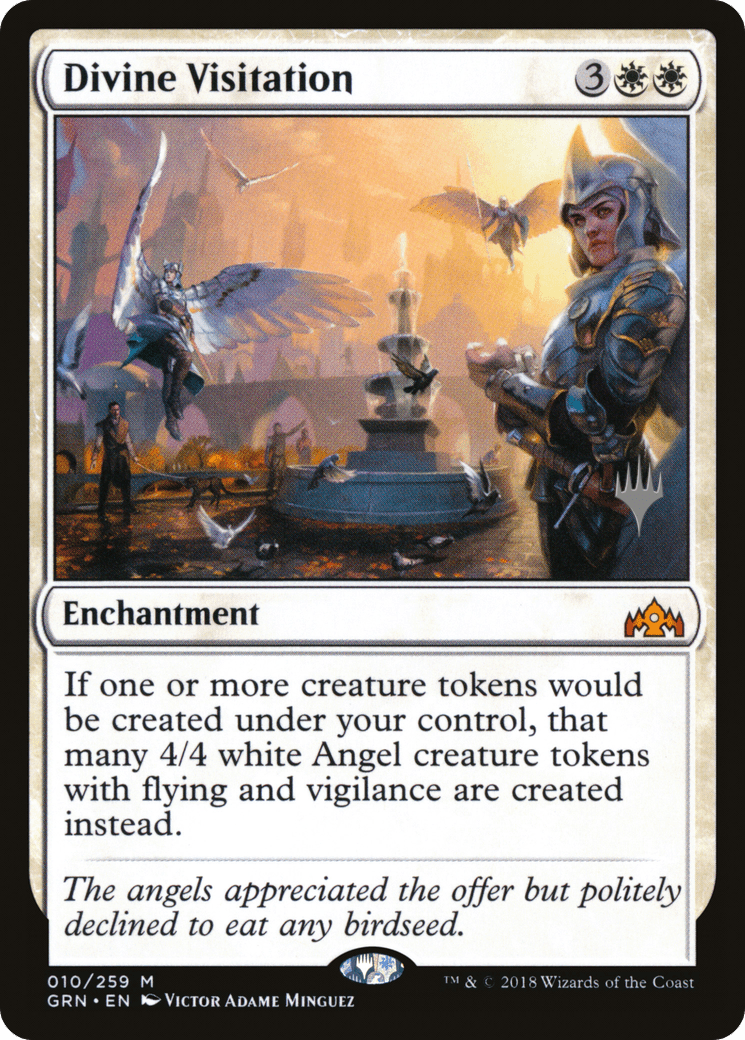 Divine Visitation (Promo Pack) [Guilds of Ravnica Promos] Foil