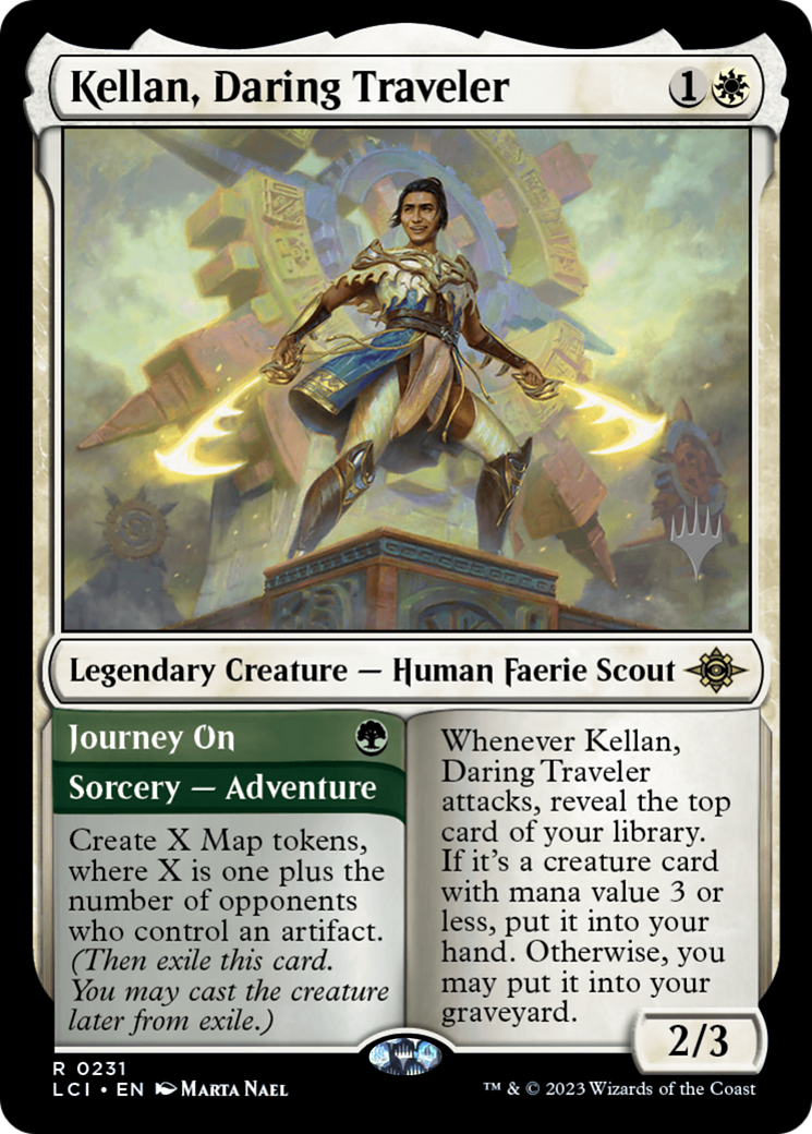 Kellan, Daring Traveler (Promo Pack) [The Lost Caverns of Ixalan Promos] Foil
