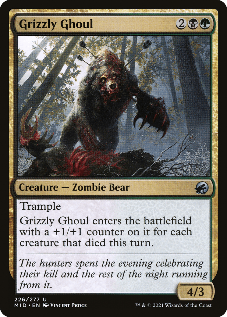 Grizzly Ghoul [Innistrad: Midnight Hunt] Foil