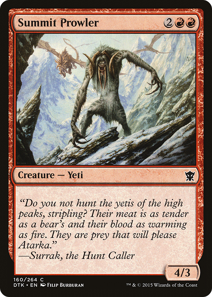Summit Prowler [Dragons of Tarkir] Foil