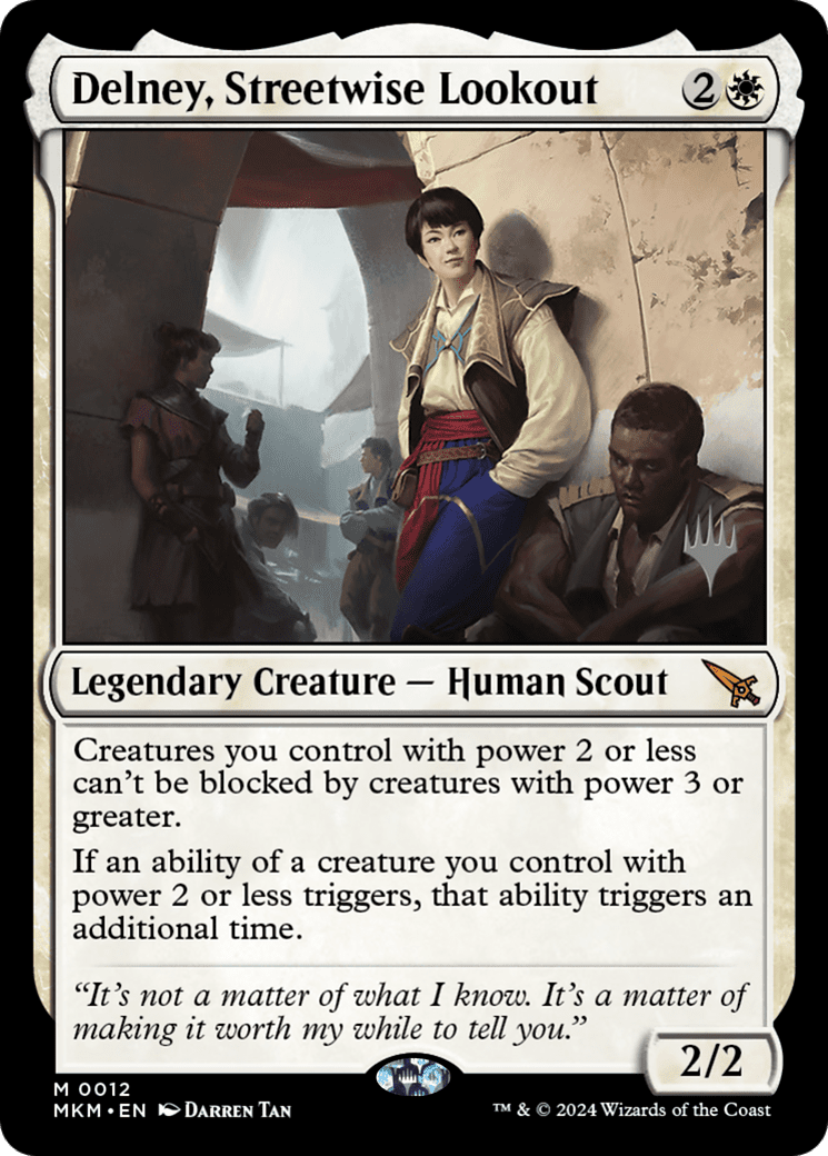 Delney, Streetwise Lookout (Promo Pack) [Murders at Karlov Manor Promos] Foil