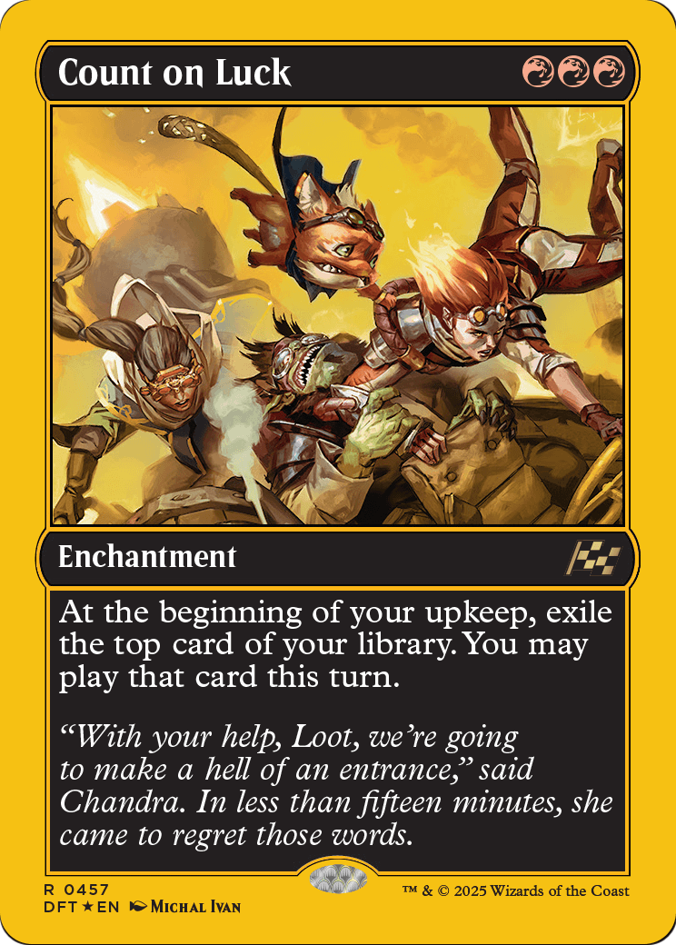 Count on Luck |  Foil (457) [Aetherdrift]