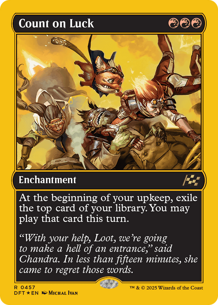Count on Luck |  Foil (457) [Aetherdrift]