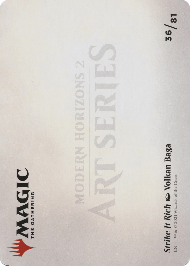 Strike It Rich // Strike It Rich (AMH2-036) - Modern Horizons 2 Art Series (Borderless) Foil