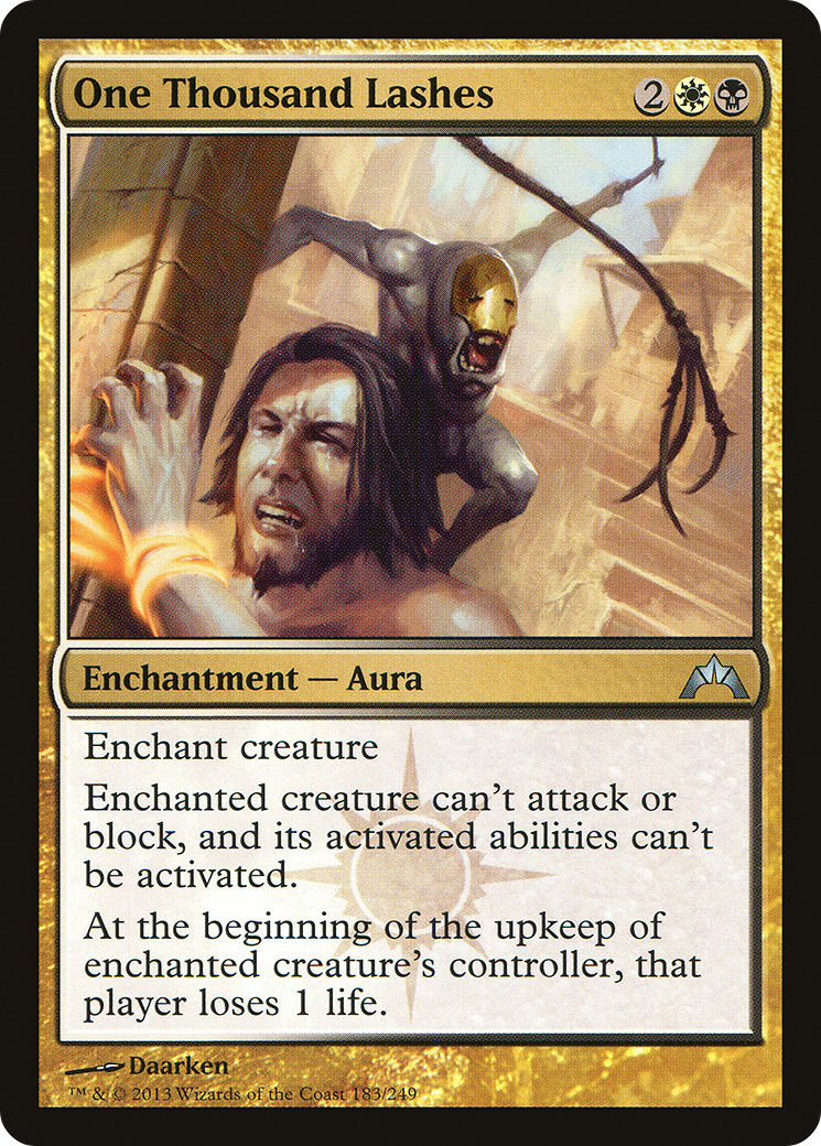 One Thousand Lashes [Gatecrash] Foil