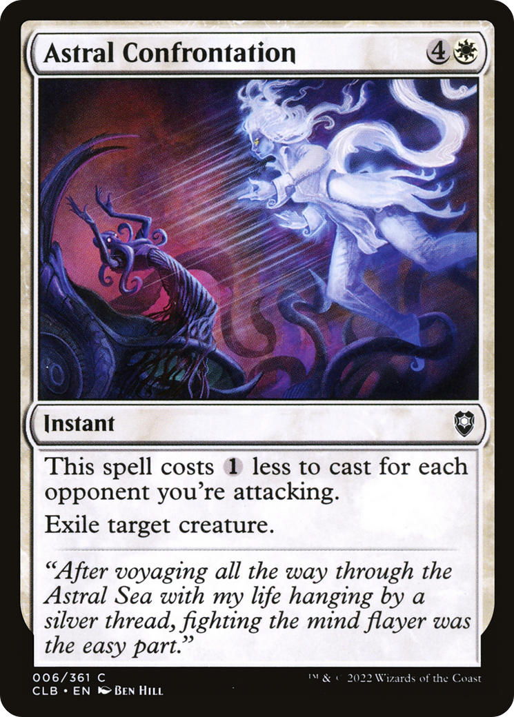 Astral Confrontation [Commander Legends: Battle for Baldur's Gate] Foil