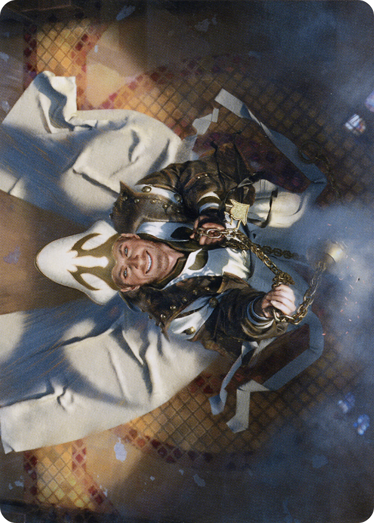Jerren, Corrupted Bishop // Jerren, Corrupted Bishop (AMID-037) - Midnight Hunt Art Series (Borderless) Foil