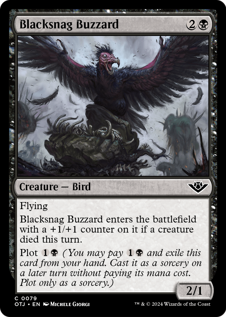 Blacksnag Buzzard [Outlaws of Thunder Junction] Foil
