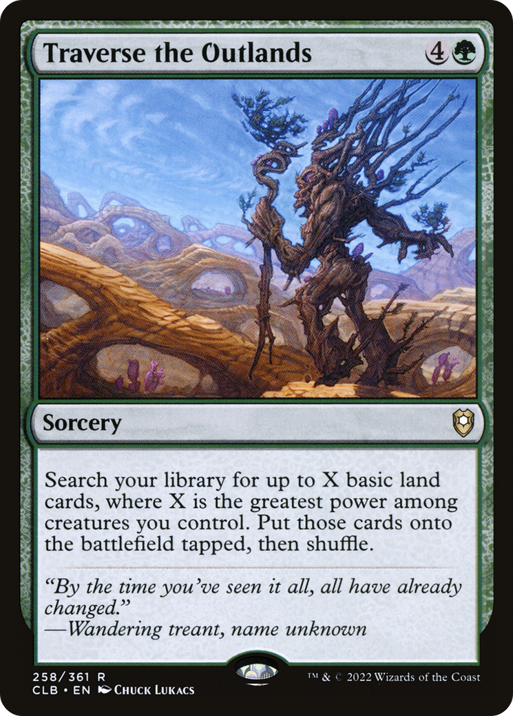 Traverse the Outlands [Commander Legends: Battle for Baldur's Gate] Foil