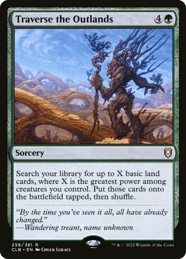 Traverse the Outlands [Commander Legends: Battle for Baldur's Gate] Foil