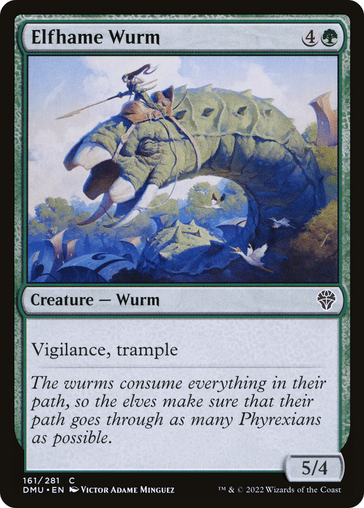 Elfhame Wurm [Dominaria United] Foil