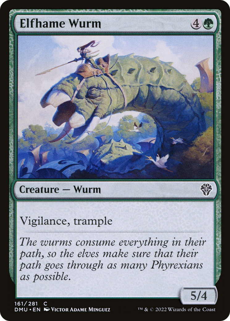 Elfhame Wurm [Dominaria United] Foil