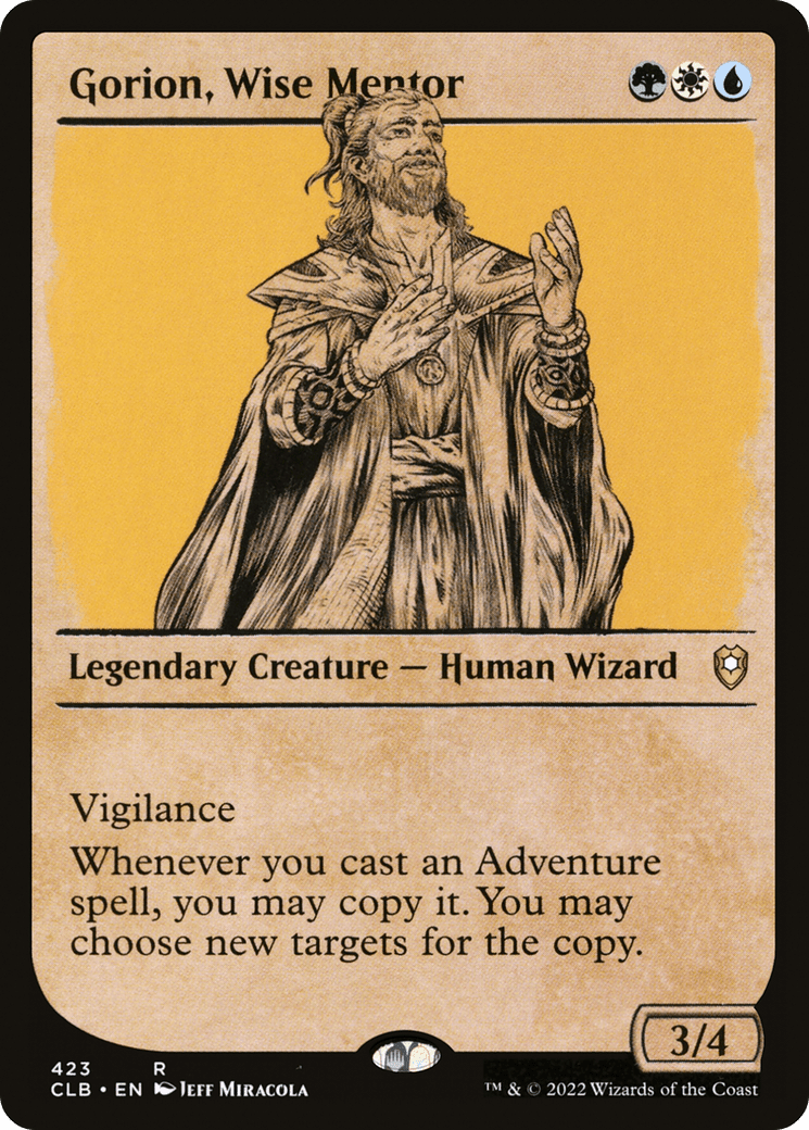 Gorion, Wise Mentor (Showcase) [Commander Legends: Battle for Baldur's Gate] Foil
