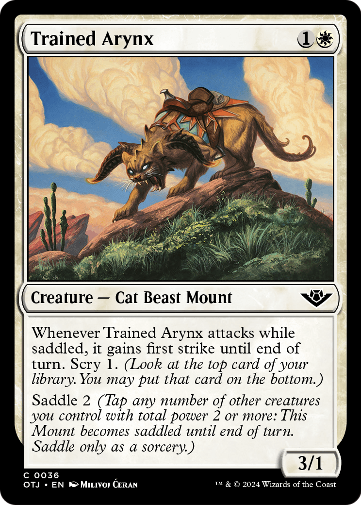 Trained Arynx [Outlaws of Thunder Junction] Foil