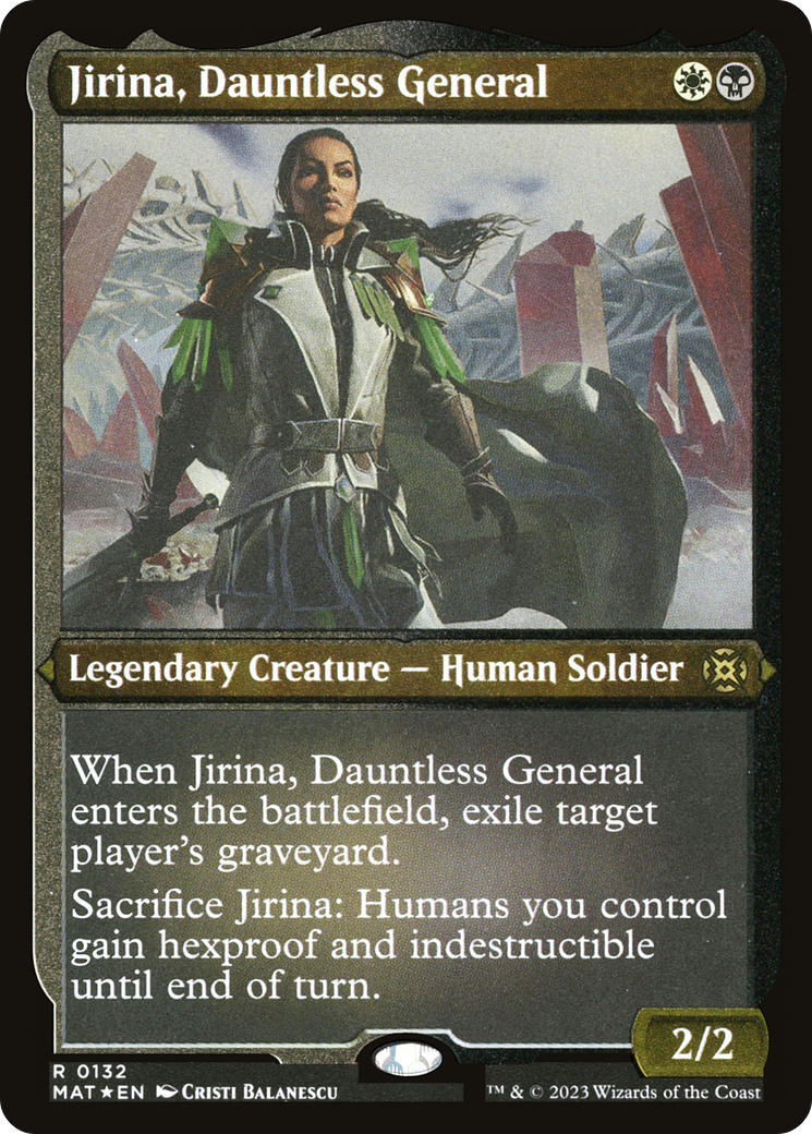 Jirina, Dauntless General (MAT-132) - March of the Machine: The Aftermath Etched Foil