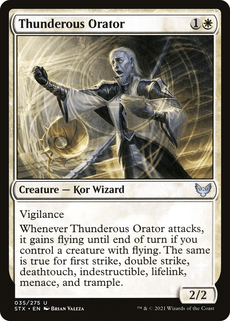 Thunderous Orator [Strixhaven: School of Mages] Foil