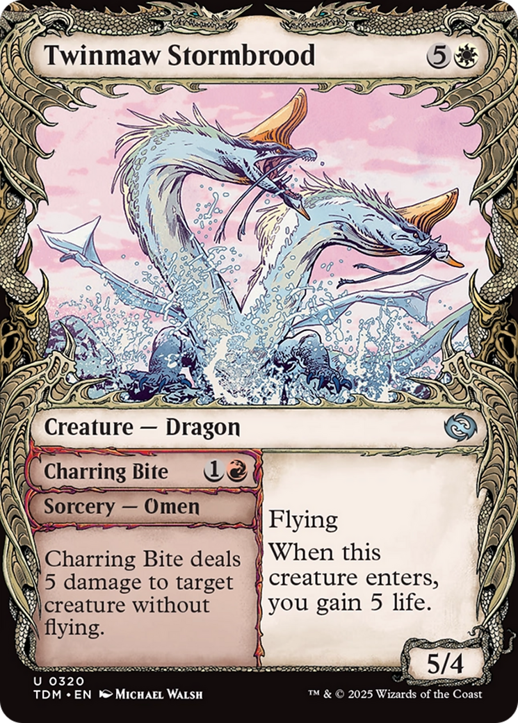 Twinmaw Stormbrood (Showcase) (320) [Tarkir: Dragonstorm]  Foil