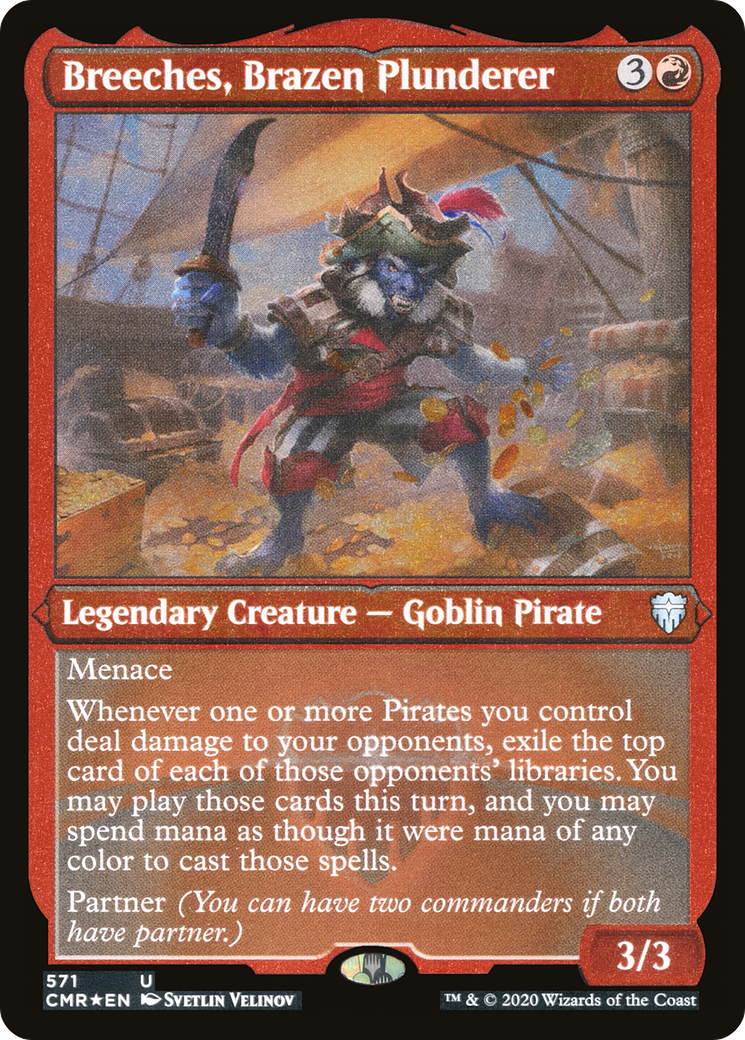 Breeches, Brazen Plunderer (571) [Commander Legends]  Foil