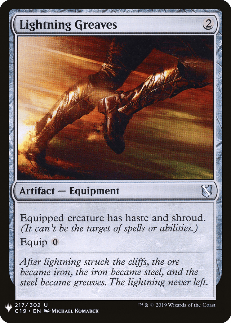 Lightning Greaves |  (C19-217) [The List]