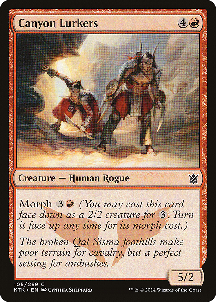 Canyon Lurkers [Khans of Tarkir] Foil