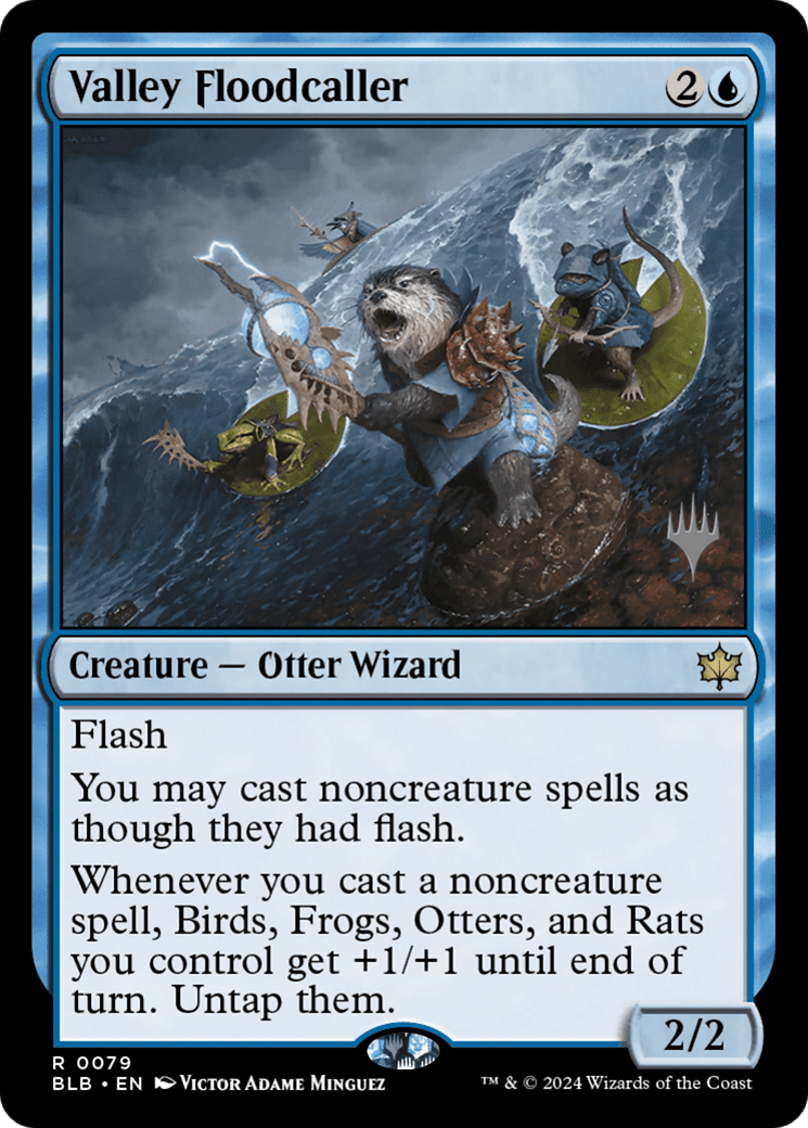 Valley Floodcaller (Promo Pack) [Bloomburrow Promos]