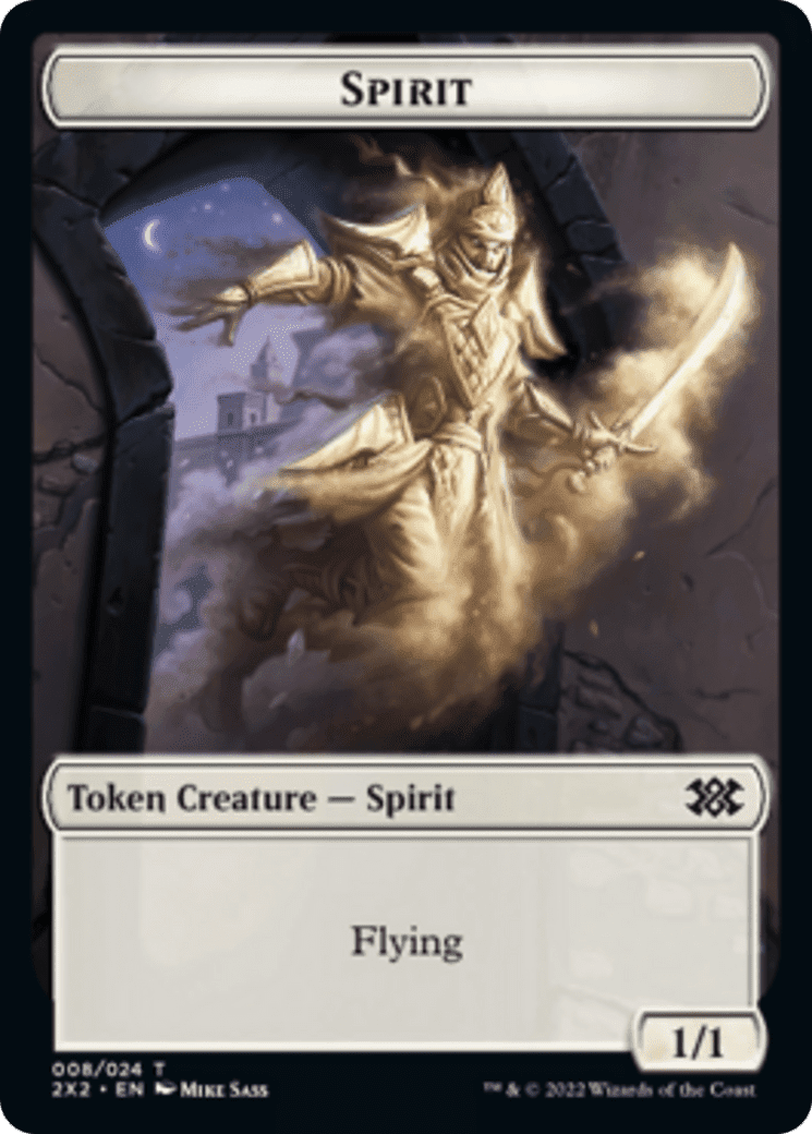 Faerie Rogue // Spirit (008) Double-Sided Token [Double Masters 2022 Tokens] Foil