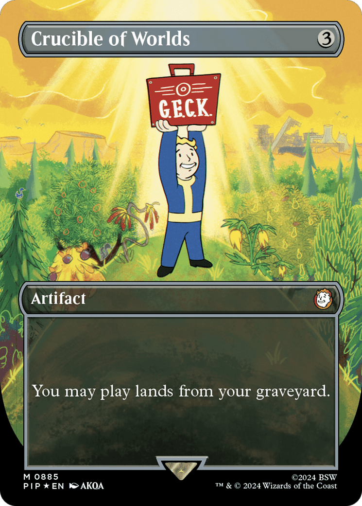 Crucible of Worlds (Borderless) (Surge Foil) [Fallout]