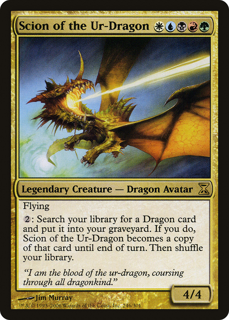 Scion of the Ur-Dragon [Time Spiral] Foil