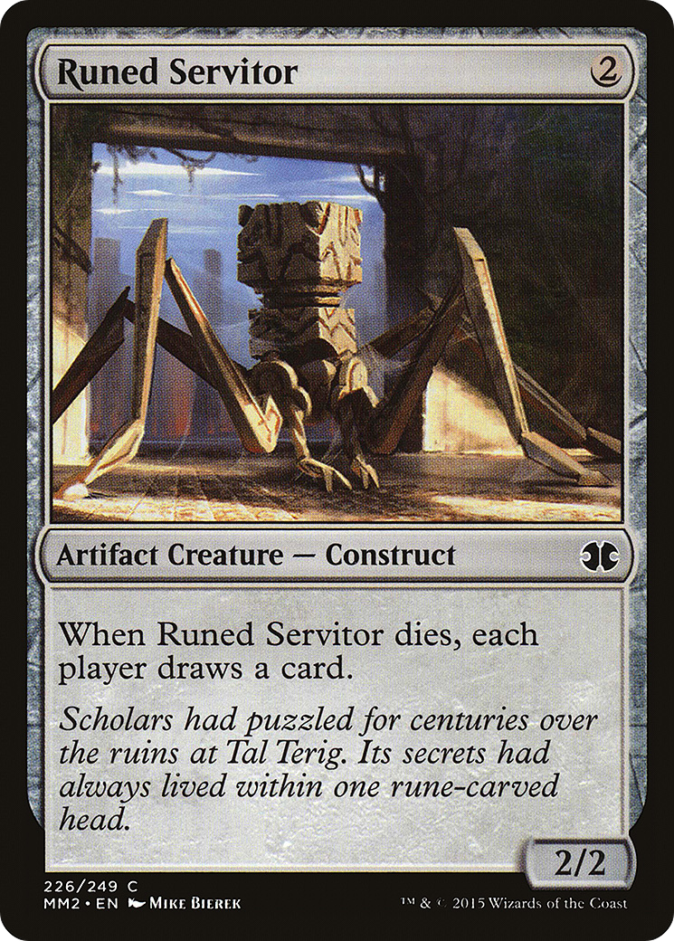 Runed Servitor [Modern Masters 2015] Foil